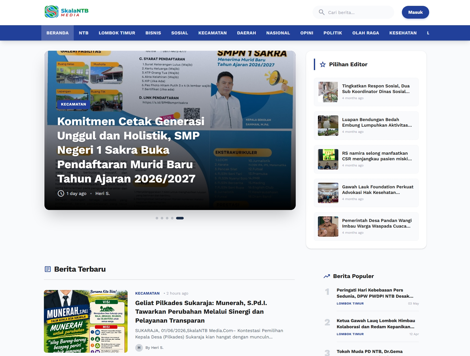Berita CMS and news portal preview