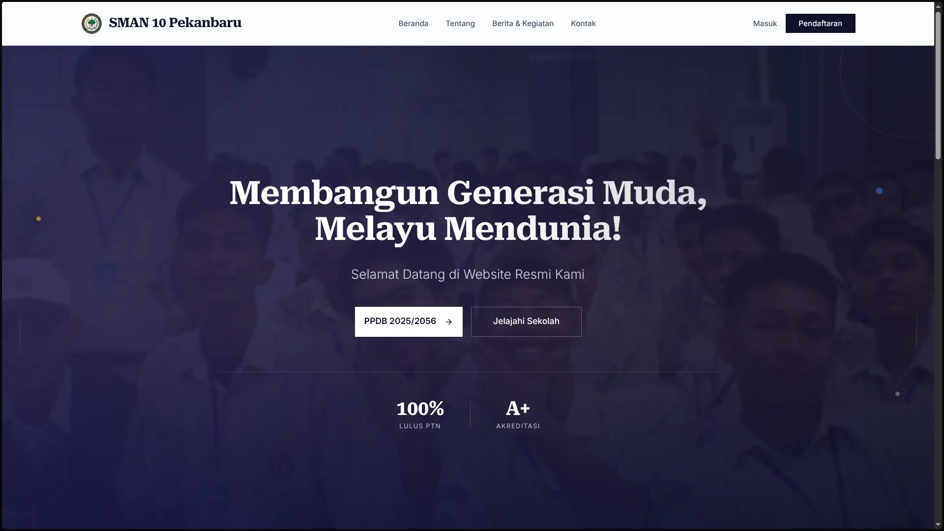 SekolahKustom school CMS preview