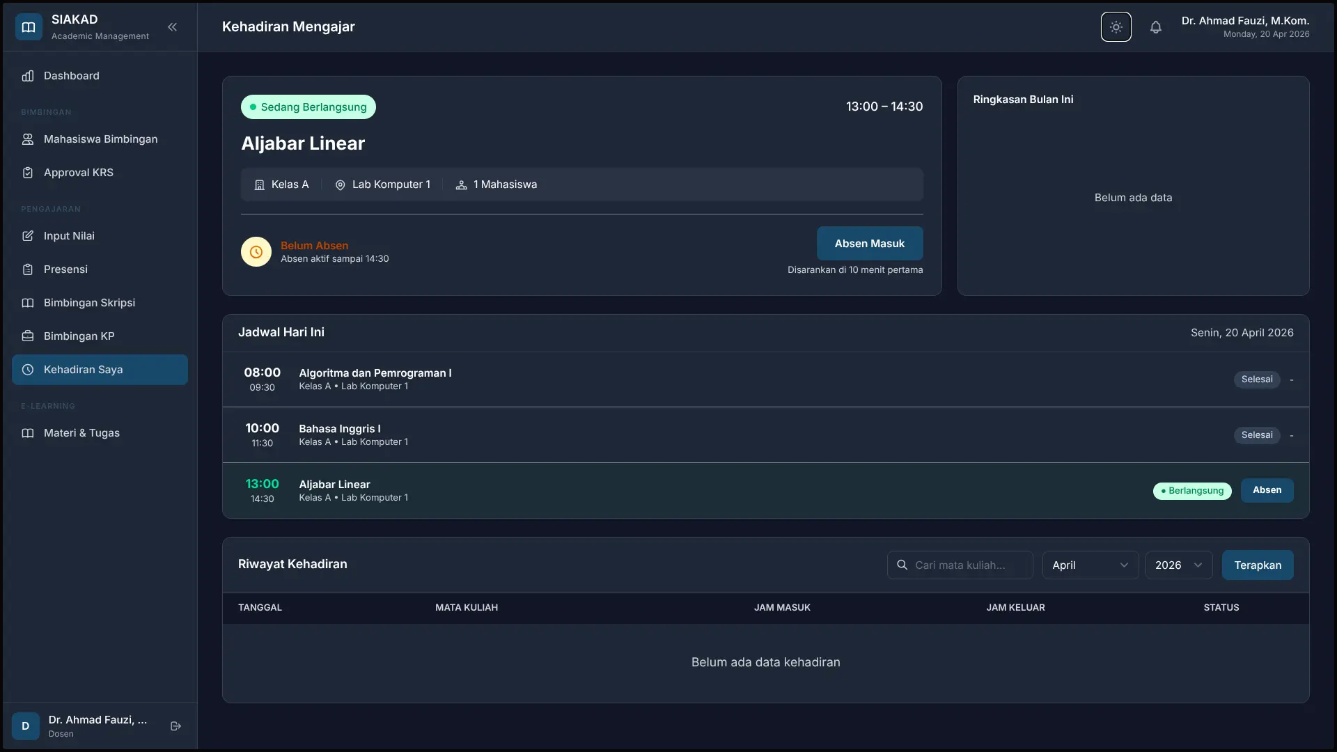 SIAKAD AI interface screenshot 4
