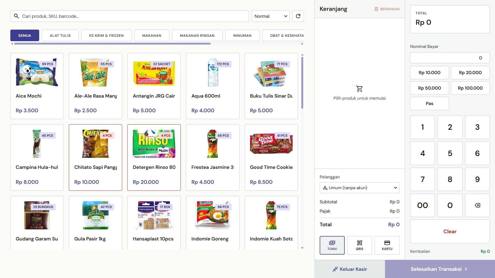 TokoKita interface screenshot 1